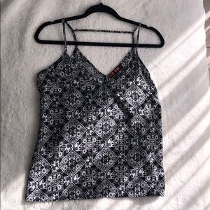 Elephant print black tank top!